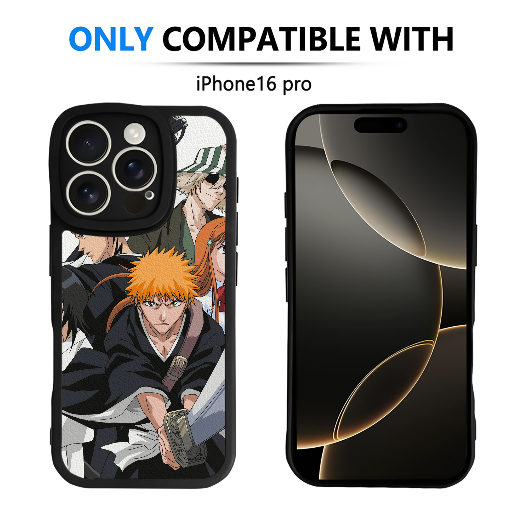 （画像用） ブリーチ BLEACH 【iPhone 16シリーズ対応】シリコンスマホケース（レザー調） 材質：シリコン